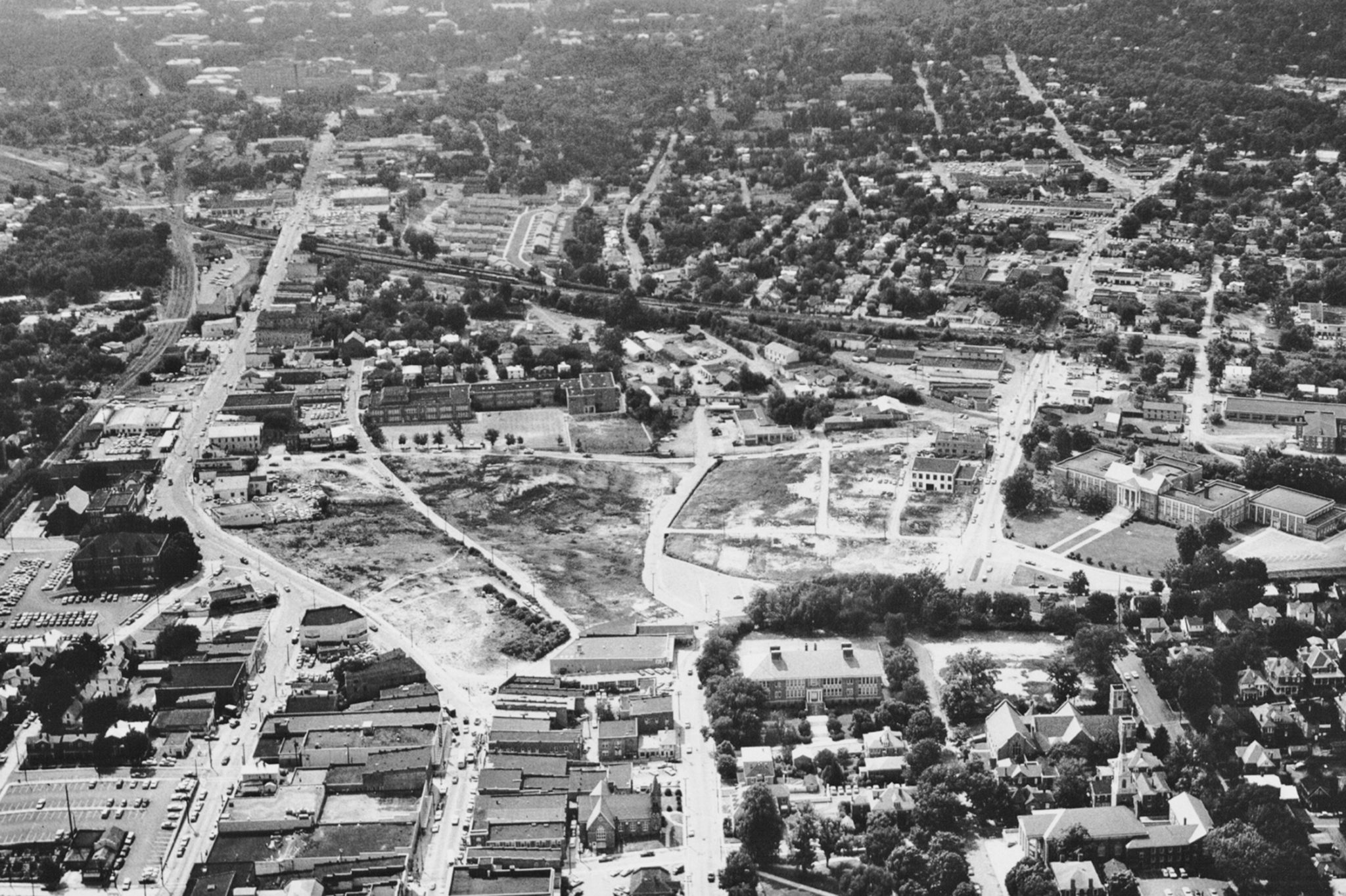 Jefferson School City Center Aerial View